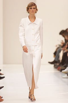 white fitted long-sleeve dress