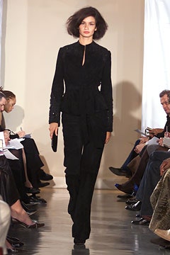 black velvet fitted blazer and pants