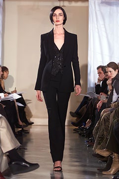 black tailored suit with vest