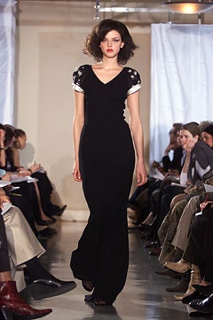 black fitted sleeveless gown