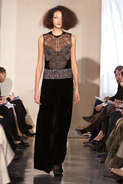 black velvet sleeveless gown