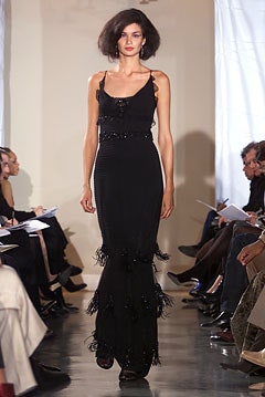black silk sleeveless dress