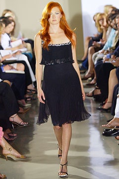 black silk sleeveless dress