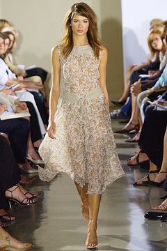 beige silk sleeveless dress