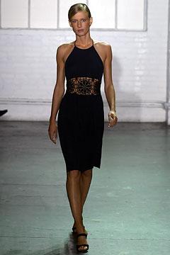 black halter midi dress