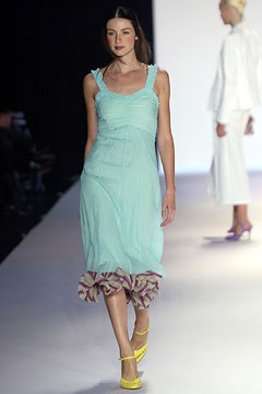 blue silk fitted midi dress