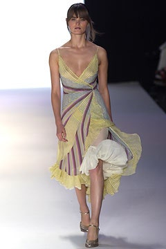 yellow and purple layered dress