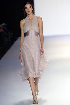 pink silk sleeveless dress