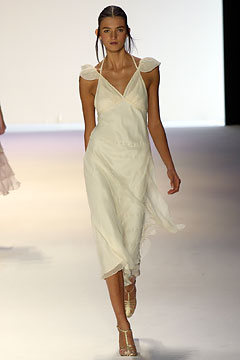 white silk sleeveless dress