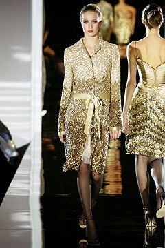 gold sequin long-sleeve collared fitted zippered belted dress