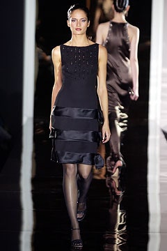black silk sleeveless dress