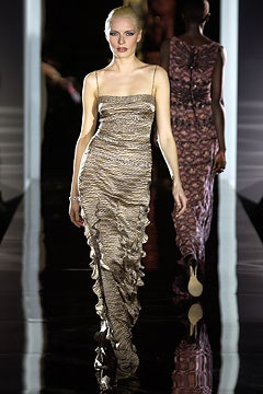 beige silk sleeveless v-neck fitted ruched tiered dress