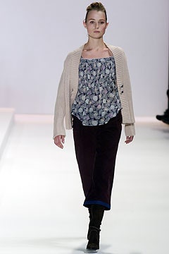 multi-colored sleeveless top with oversized cardigan