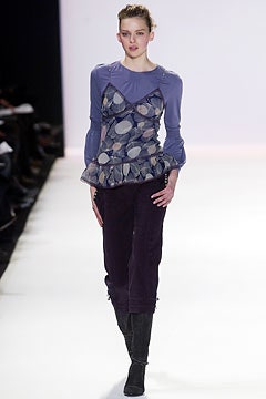 purple silk top with velvet pants