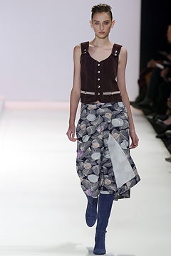 multi cotton asymmetric relaxed printed skirt