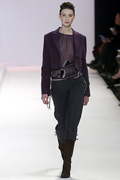 purple velvet fitted jacket with sheer top