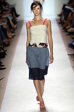 color-blocked midi dress