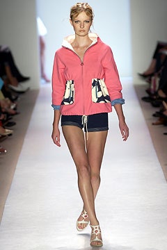 pink cotton jacket with shorts