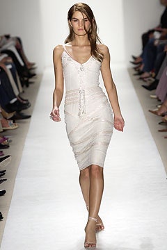 fitted white silk midi dress