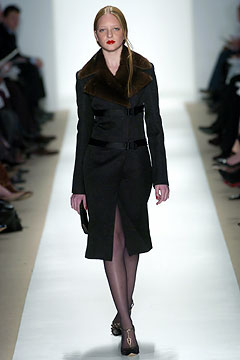 black wool coat with fur collar