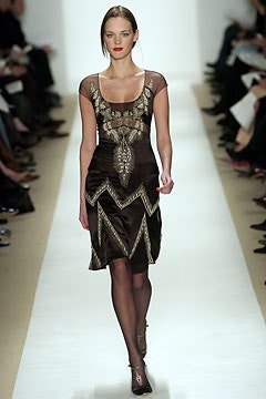 brown silk embroidered mini dress