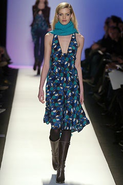 blue green printed midi dress