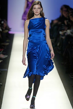 blue silk sleeveless dress