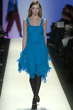 blue chiffon sleeveless dress