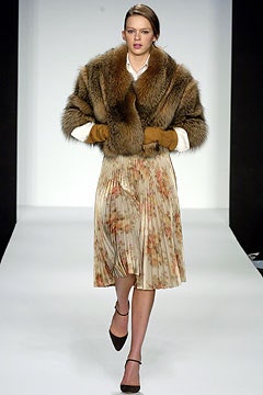 brown fur cropped jacket
