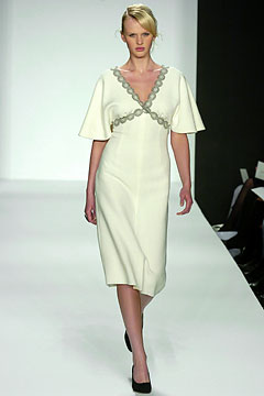 ivory embellished v-neck midi-dress