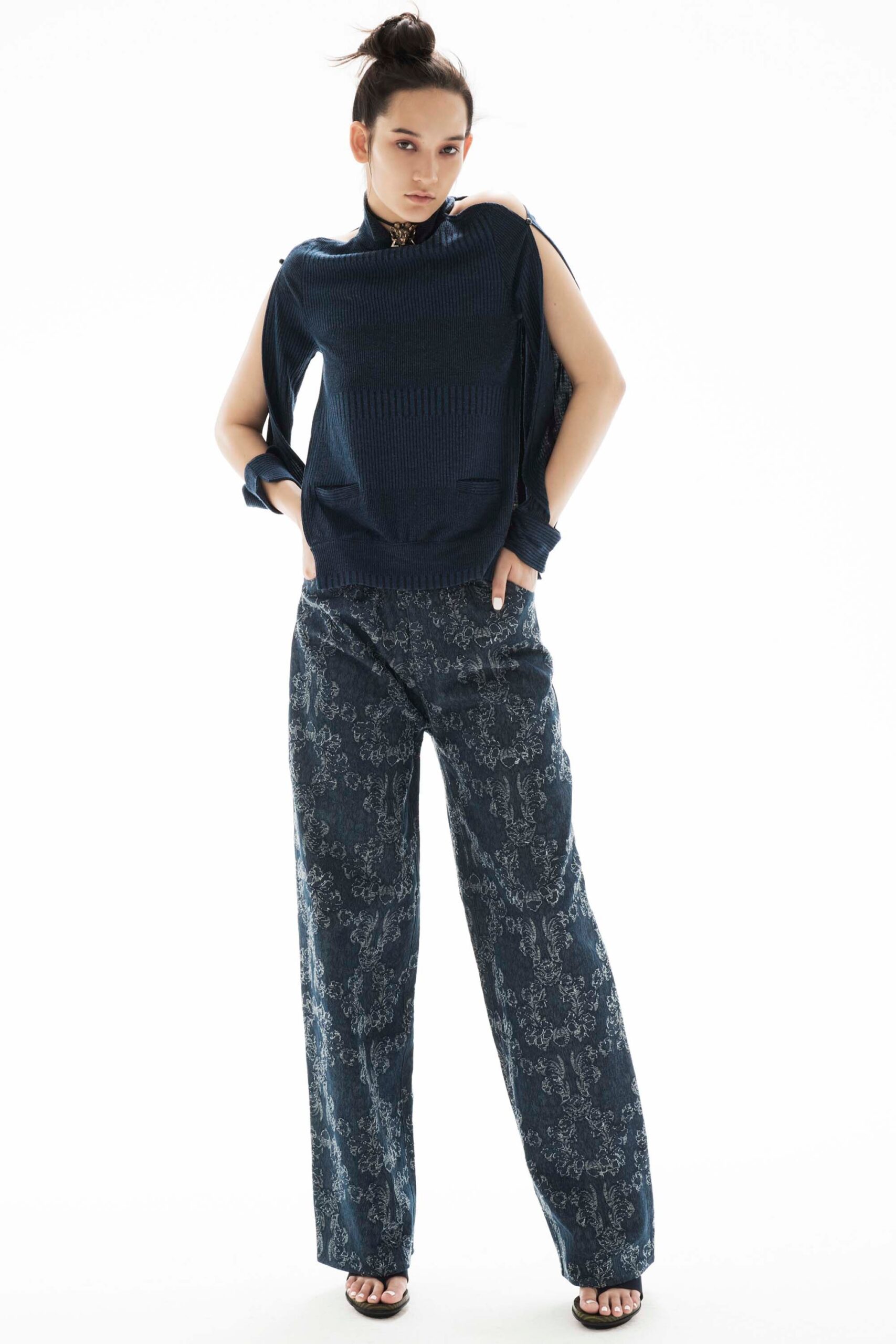 blue relaxed top and pants