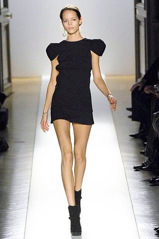 black fitted mini dress