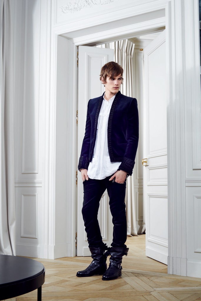 black velvet tailored blazer