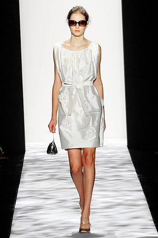 white silk sleeveless dress