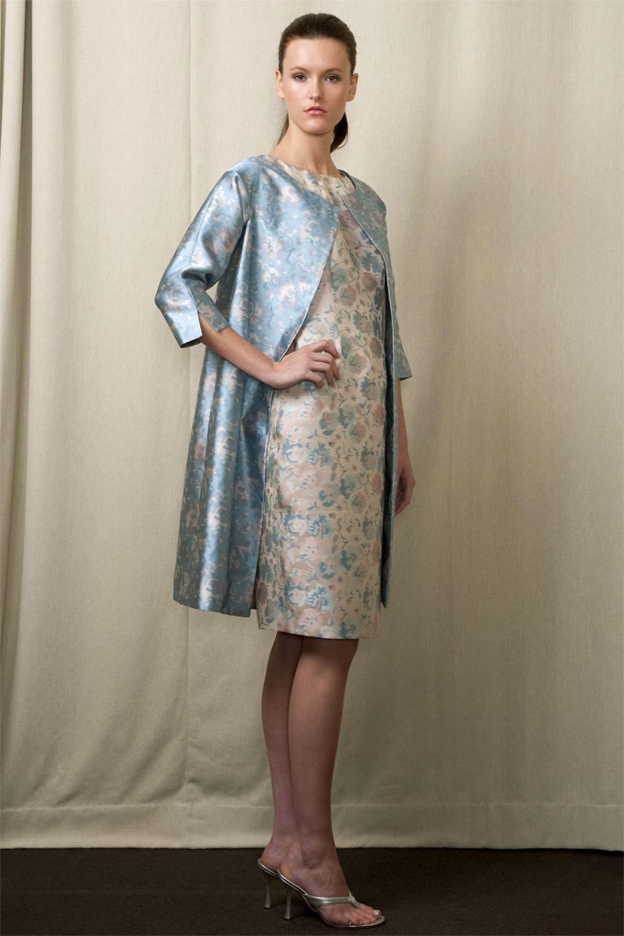 floral silk mini dress with cape