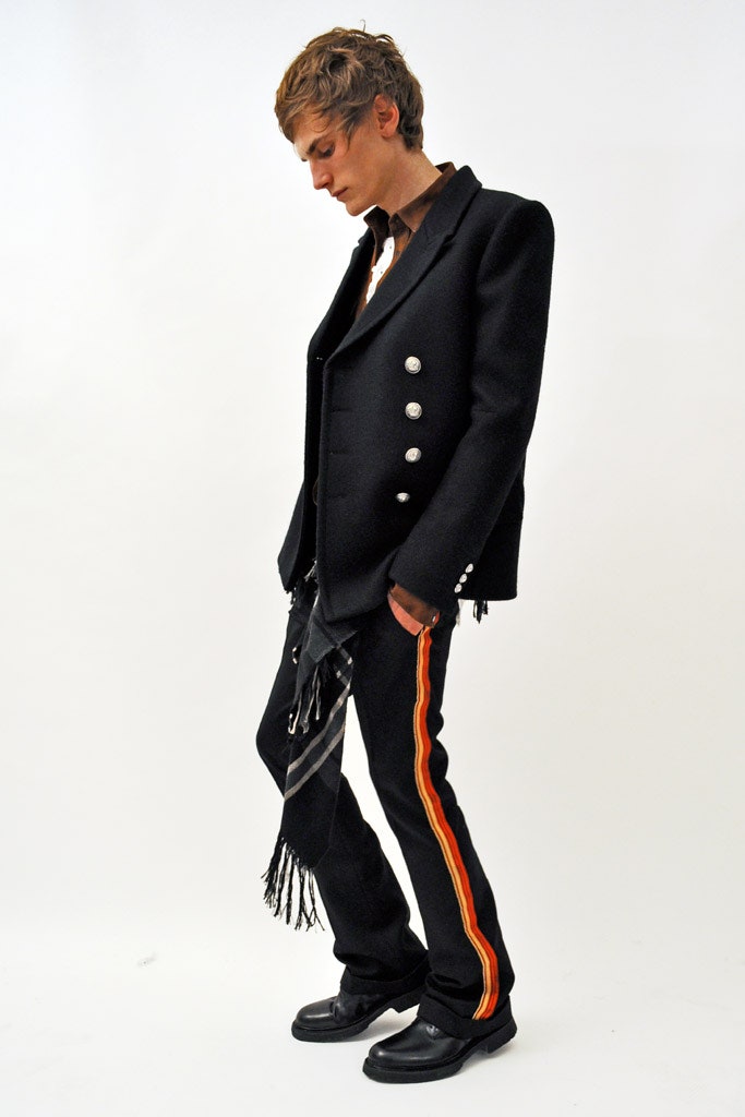 black tailored blazer with pants