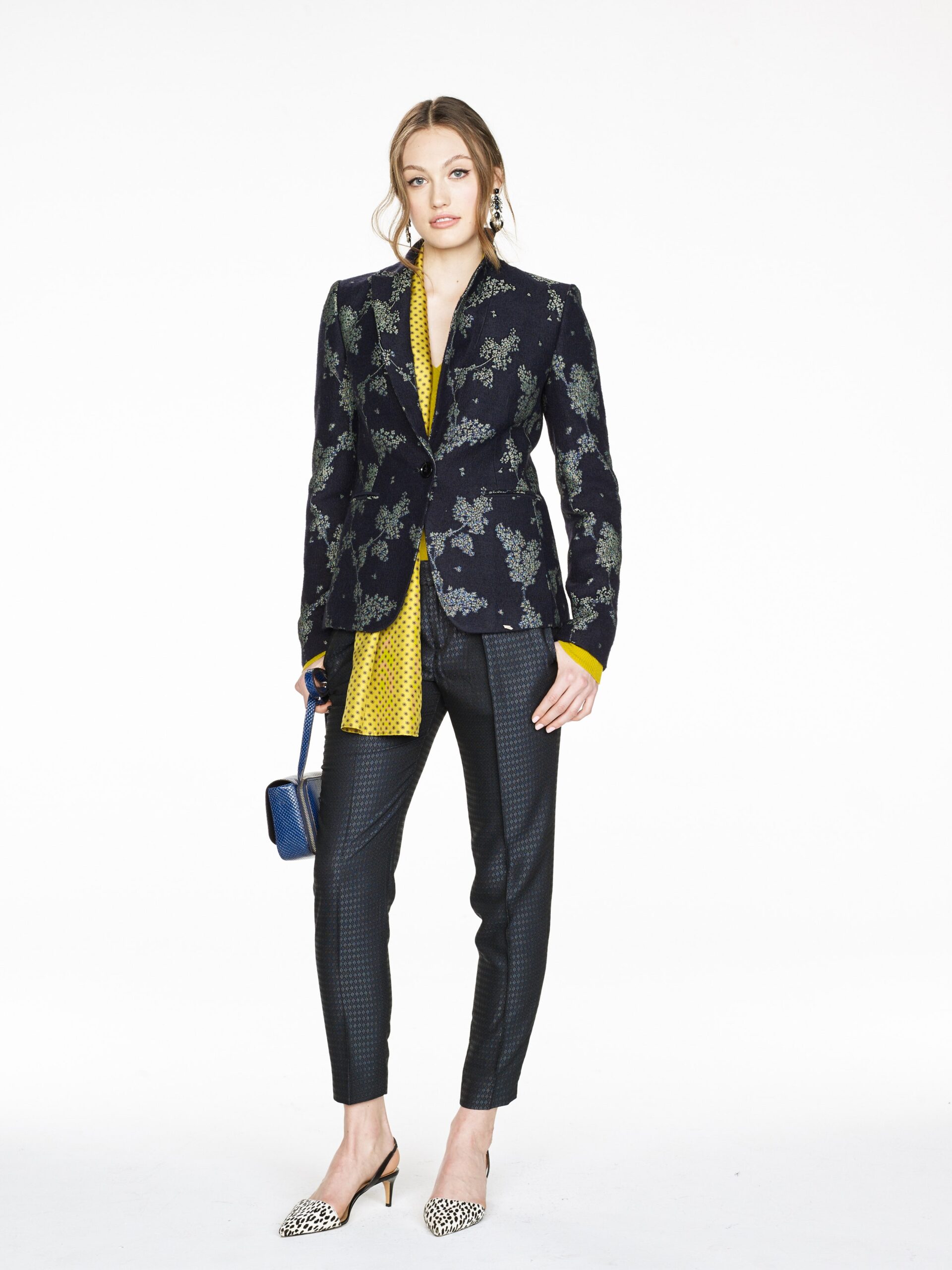 black velvet embroidered blazer