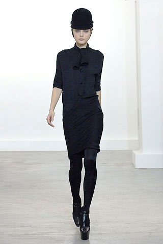 black wool short-sleeve collared fitted pencil mini dress