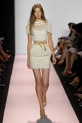 white fitted mini dress