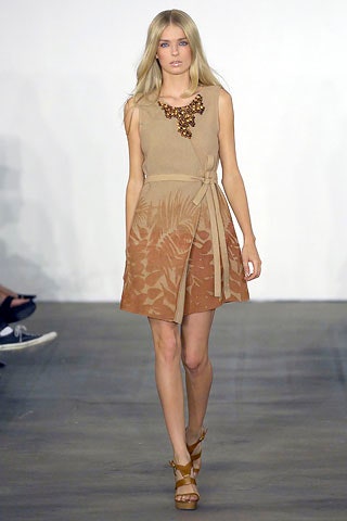 beige sleeveless wrap mini dress