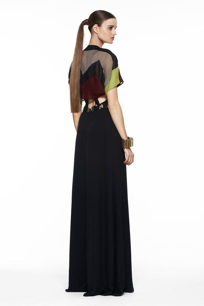 black silk sleeveless maxi dress