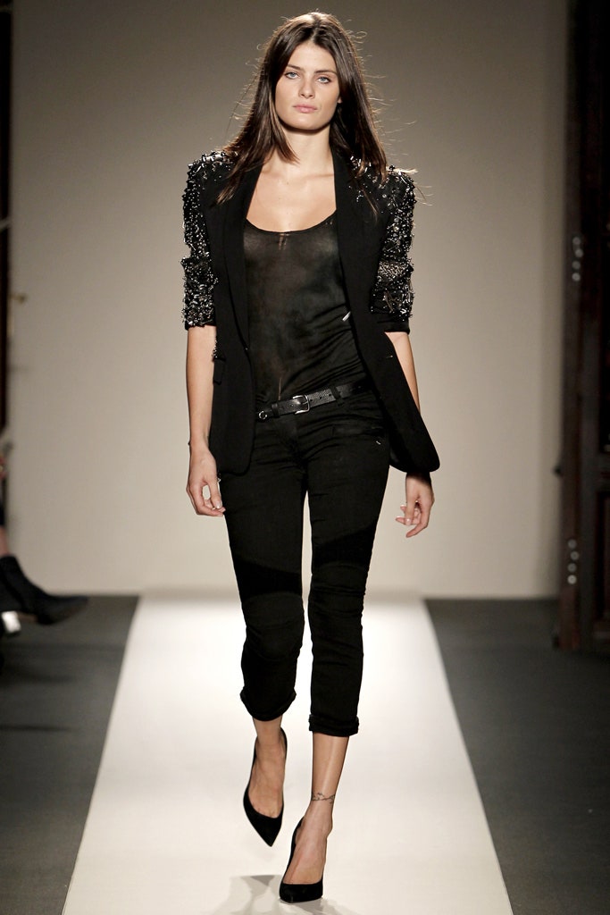 black cotton slim cropped pants