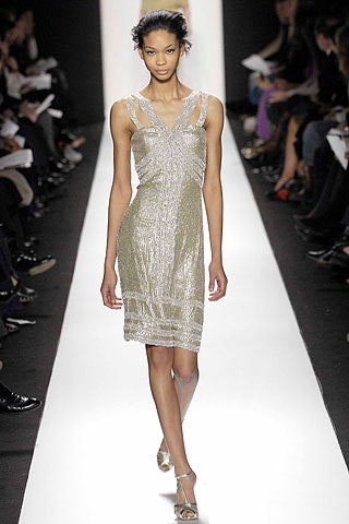 gold beaded sleeveless dress