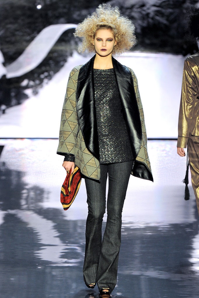 gray wool long-sleeve collared relaxed layered zippered jacket