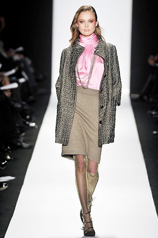 pink silk blouse with coat