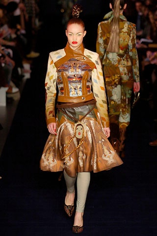 multi-colored structured jacket with corset