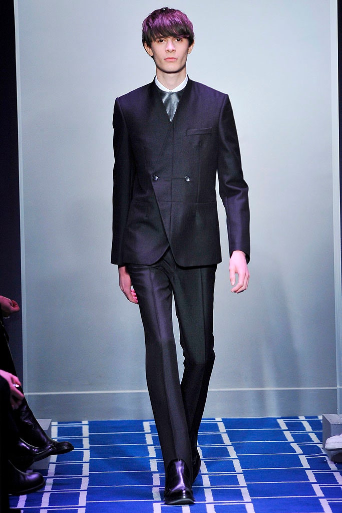 black tailored suit