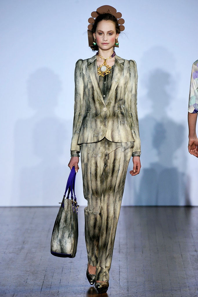 beige and brown striped tailored suit