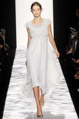 white silk fitted dress
