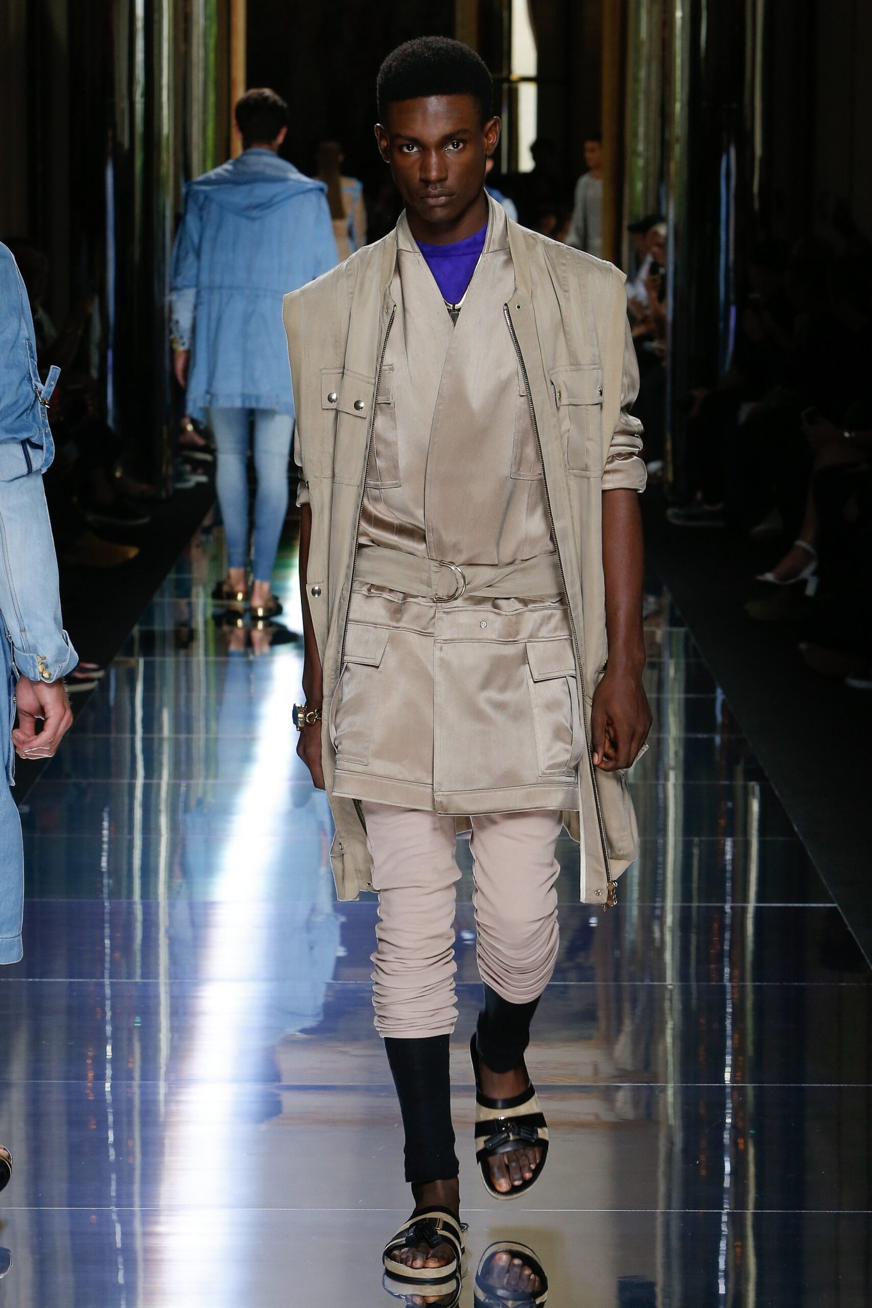 beige cotton relaxed jacket